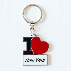 i love new york metal keyring
