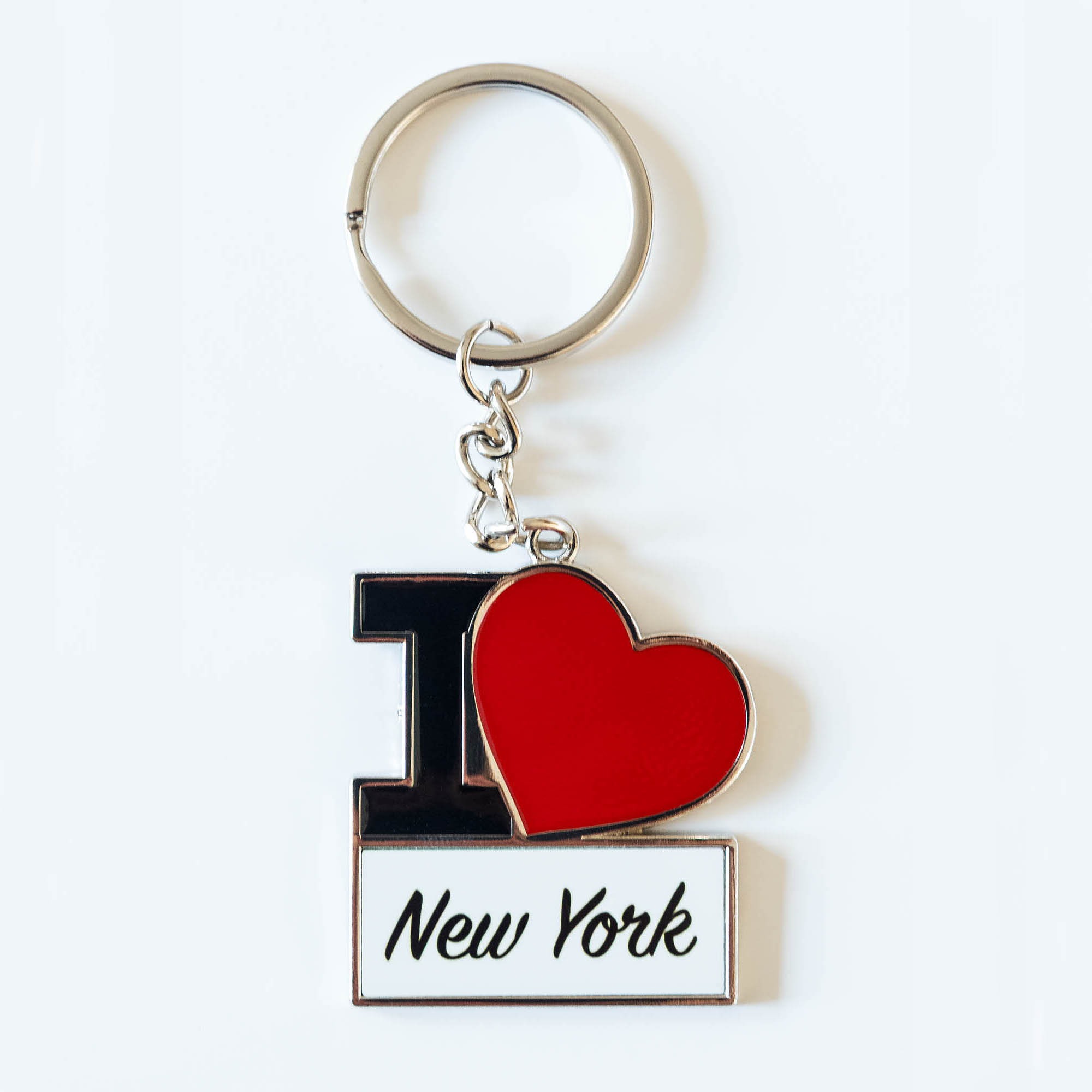 i love new york metal keyring
