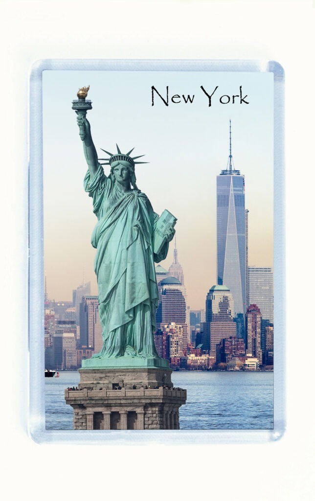 Liberty and Freedom Tower Fridge Magnet