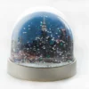 New Yorker snow globe, New York plastic snow globe, New Yorker Building, Empire State Building, Manhattan at Night photograph, Hudson River, Manhattan, New York, Trump, USA