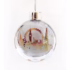 London Christmas Bauble, Big Ben, London Eye, Shard, London Splash design, Louisa E. Taylor, London Eye, Houses of Parliament, Big Ben, Tower Bridge, Watercolour painting, Christmas decoration, London gift product, double sided Christmas Bauble