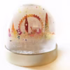 London Snow Globe, Big Ben, London Eye, Shard - Images On London Snow Globe, Big Ben, London Eye, Shard, London Splash design, Louisa E. Taylor, London Eye, Houses of Parliament, Big Ben, Tower Bridge, Watercolour painting, Christmas decoration, London gift product, double sided snow globe